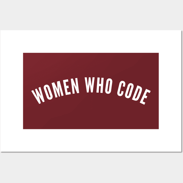 Women Who Code Wall Art by twentysevendstudio